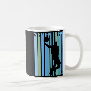 Caneca De Café Basquete retrô masculino aniversário de 17 anos me