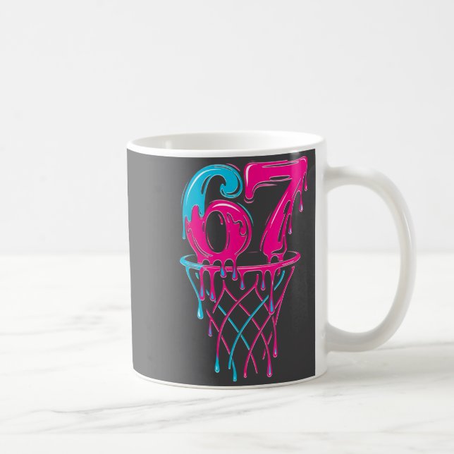 Caneca De Café Basquete Sete 7 Alpha Gen Gotejamento Seis 67 6 Ri (Direita)