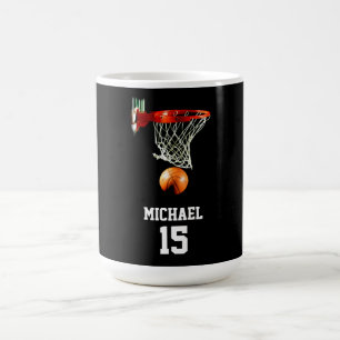 Caneca De Café Basquete Seu Nome