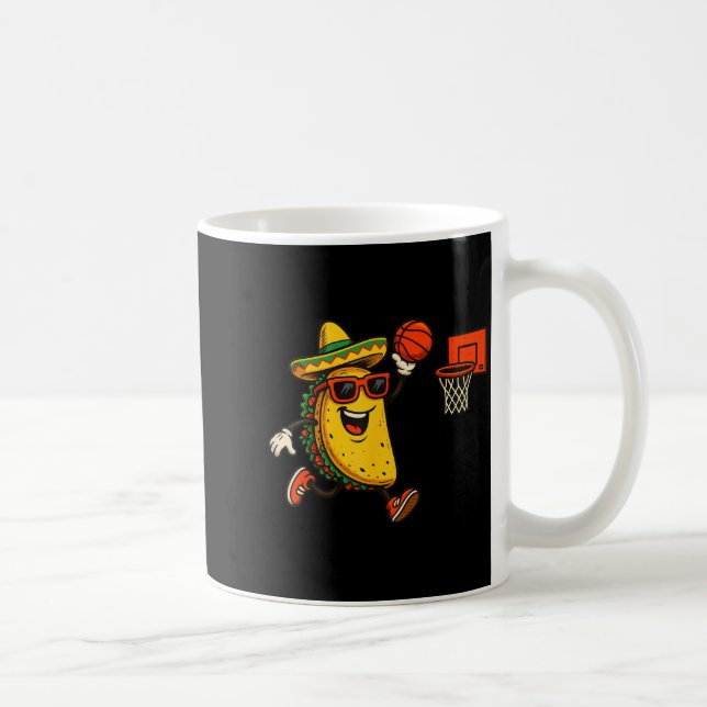 Caneca De Café Basquete taco cinco de maio  (Direita)