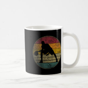 Caneca De Café Basquete - Vintage - Gráfico Retroativo Legal