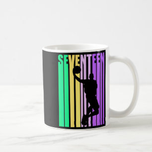 Caneca De Café Basquetebol Aniversário de 17 anos Menino Homens P