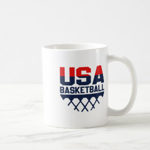 Caneca De Café Basquetebol Usa Team Sports
