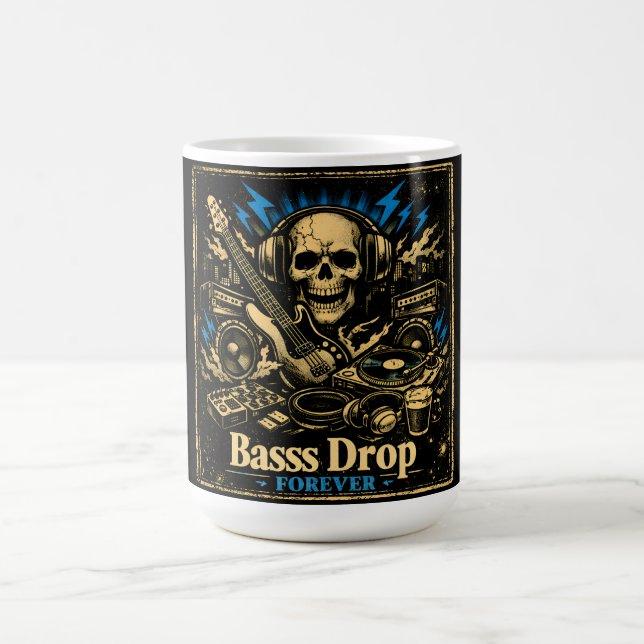 Caneca De Café Bass Drop – Low Frequency Music Power (Centro)