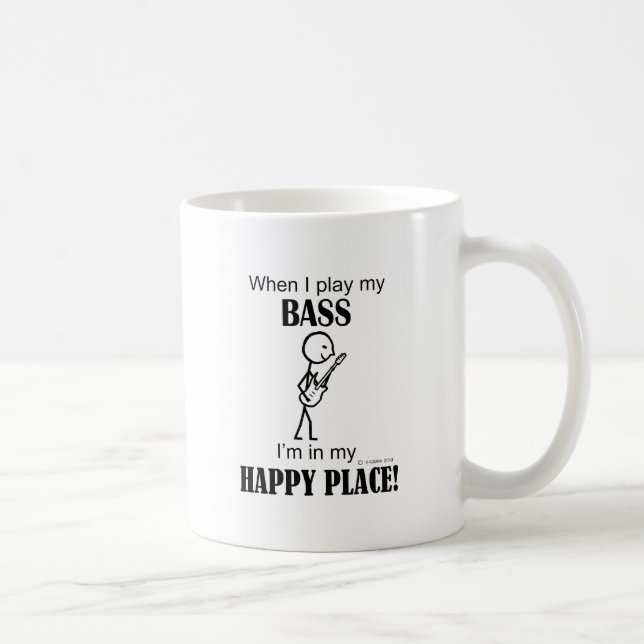 Caneca De Café Bass Happy Place (Direita)