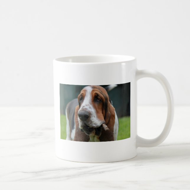 Caneca De Café Basset Hound (Direita)
