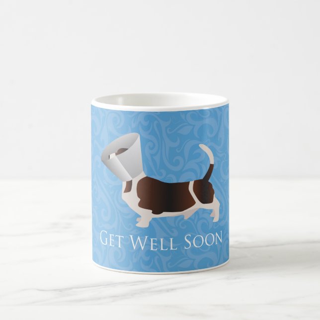 Caneca De Café Basset Hound, consiga Design em breve (Centro)