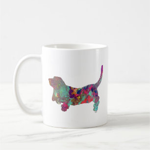 Caneca De Café Basset Hound, presentes de Basset Hound, Basset