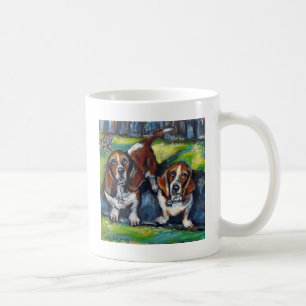 Caneca De Café Bassets Murphy & Maddy