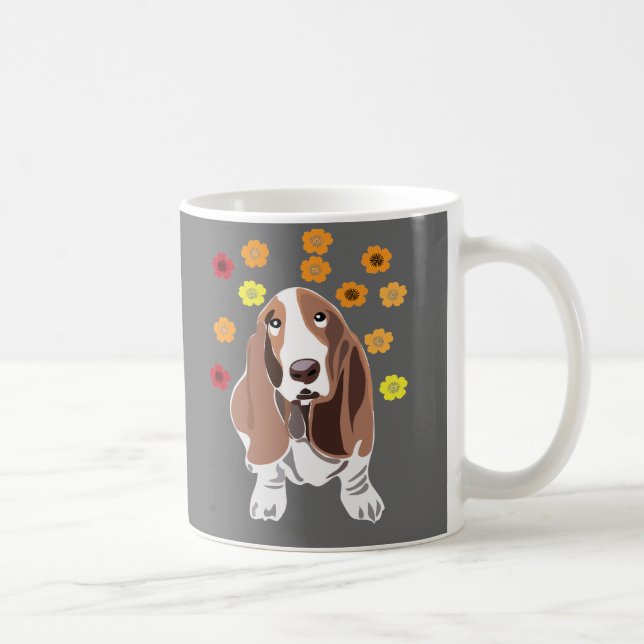 Caneca De Café Bassett Hound (Direita)