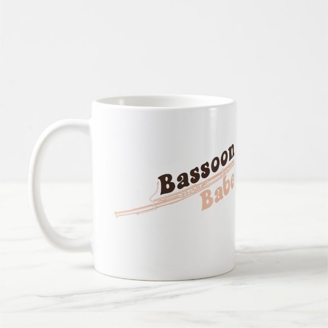 Caneca De Café Bassoon Babe (Esquerda)