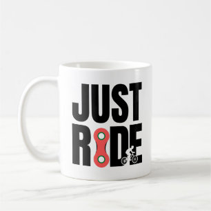Caneca De Café Basta andar de bicicleta de Descida de montanha de