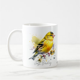 Caneca De Café Basta Pássaros/Fita Amarela