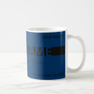 Caneca De Café Bastante elegante cartão de visita de faixa negra
