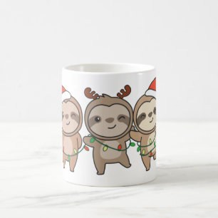 Caneca De Café Bastante Natal Animais de Natal Bons Sloth
