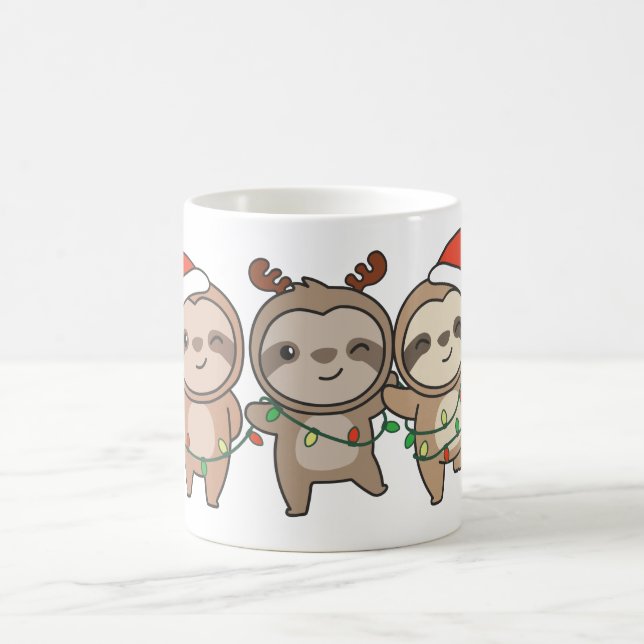 Caneca De Café Bastante Natal Animais de Natal Bons Sloth (Centro)