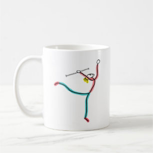 Caneca De Café Bastão de Torção Figura de Pau