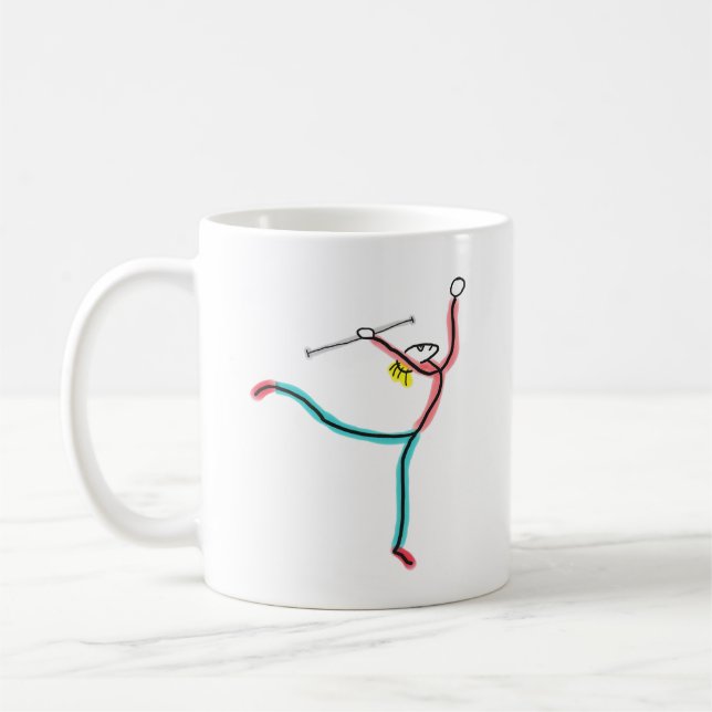 Caneca De Café Bastão de Torção Figura de Pau (Esquerda)