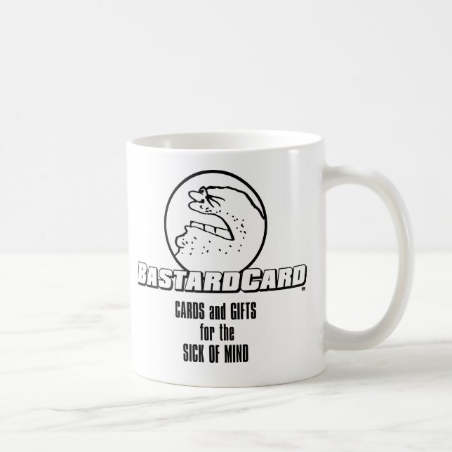 Caneca De Café BastardCard para o enjoo (Direita)