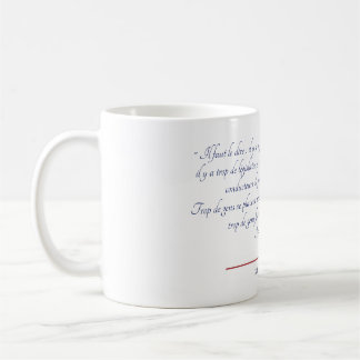 Caneca De Café Bastiat Au dessus de l'humanité