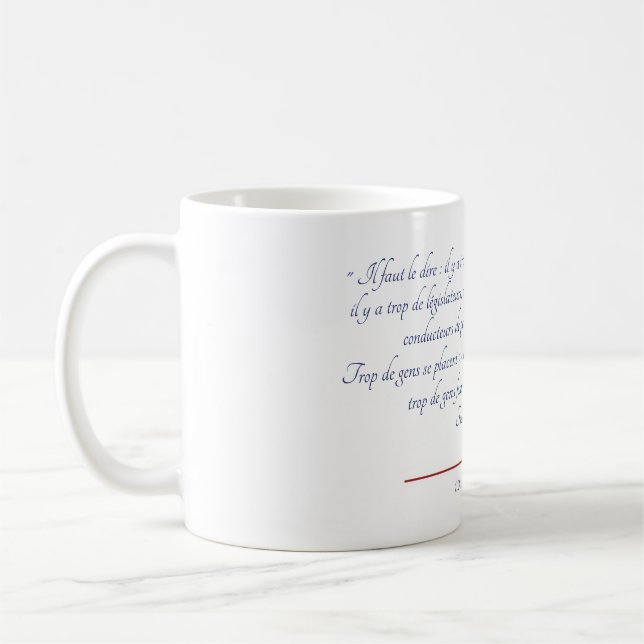 Caneca De Café Bastiat Au dessus de l'humanité (Esquerda)
