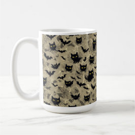 Caneca De Café Bat Cats Mug