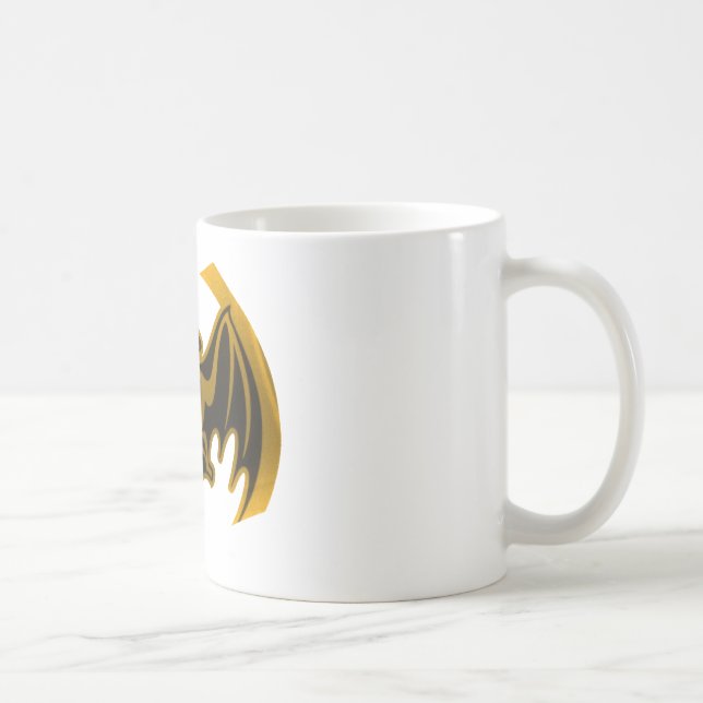 Caneca De Café Bat Dourado O MUSEUM Zazzle Dons (Direita)