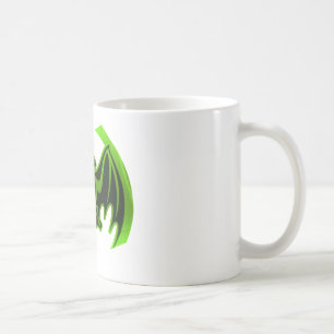 Caneca De Café Bat Green MUSEUM Zazzle Gifts