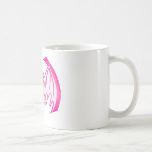 Caneca De Café Bat Magenta Inv The MUSEUM Zazzle Gifts