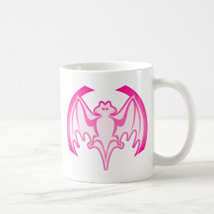 Caneca De Café Bat Magenta Inv The MUSEUM Zazzle Gifts