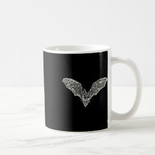 Caneca De Café Bat Night Vampire Halloween Wing Wing Mamals Ba