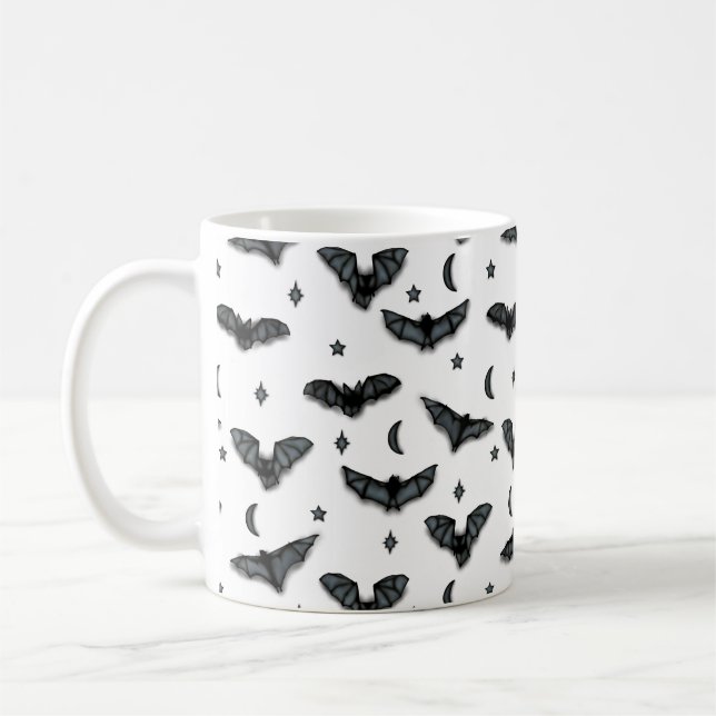 Caneca De Café Bat Silhouettes Coffee Mug (Esquerda)