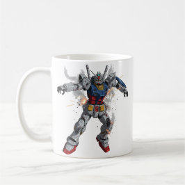 Caneca De Café Batalha danificada Gundam