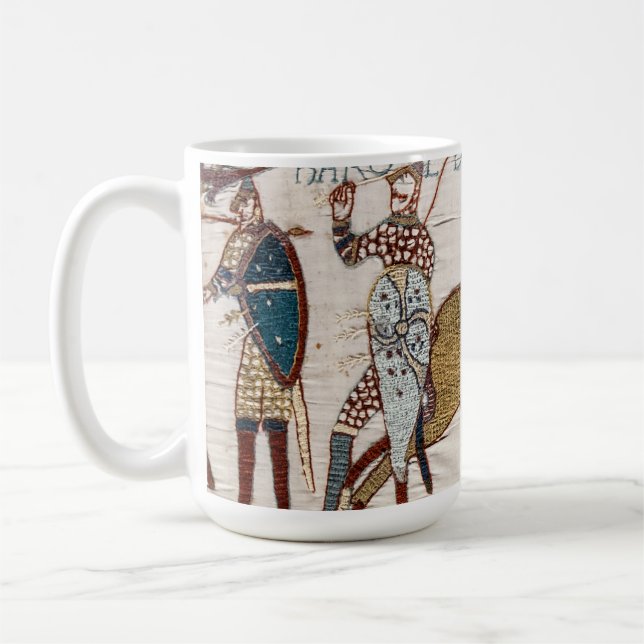 Caneca De Café Batalha de Hastings- Bayeux Tapeçaria King Harold (Esquerda)