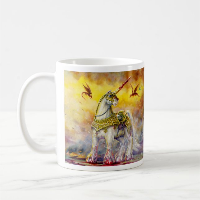 Caneca De Café Batalha de Unicorn Mug (Esquerda)