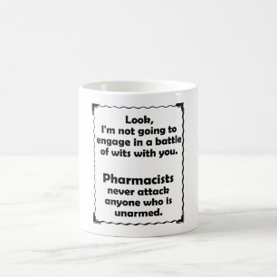 Caneca De Café Batalha do farmacêutico das sagacidades