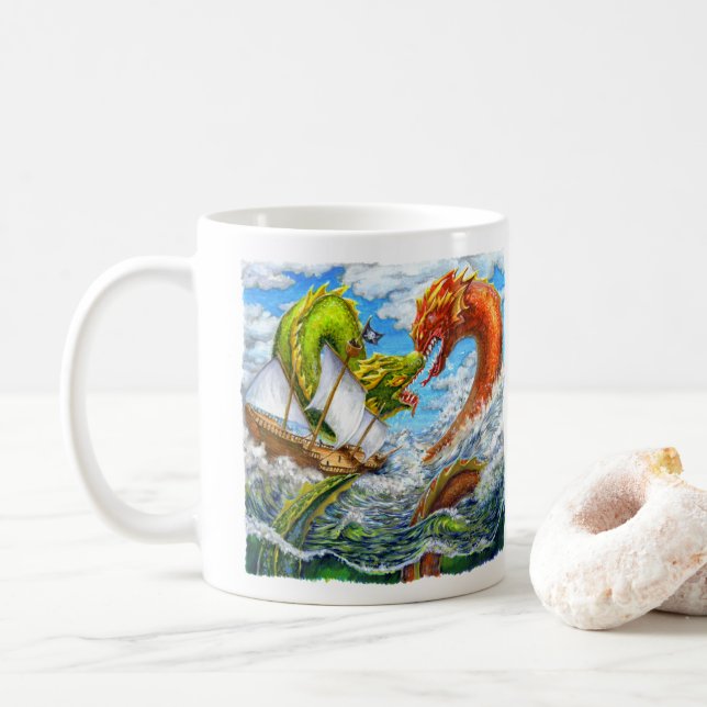Caneca De Café Batalha do Mar (Com Donut)