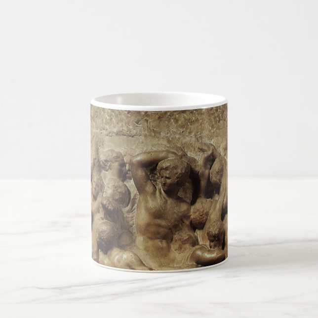 Caneca De Café Batalha dos Lapetos e Centauros por Michelangelo (Centro)