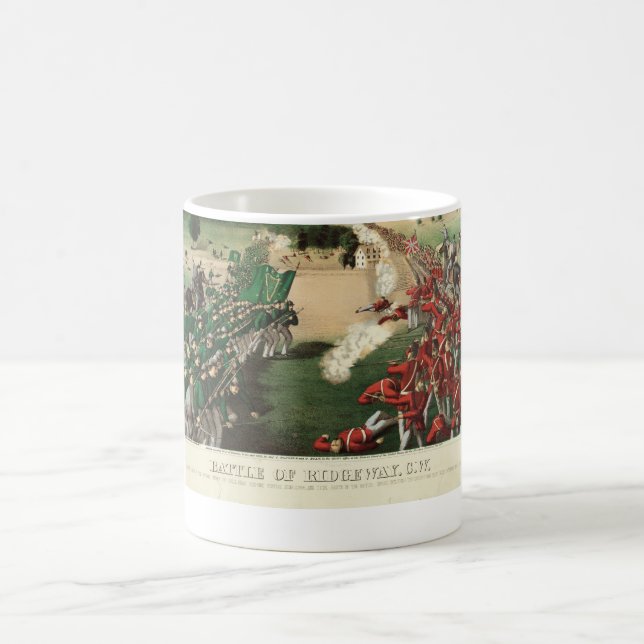 Caneca De Café Batalha Fenian das invasões da pedra calcária (Centro)