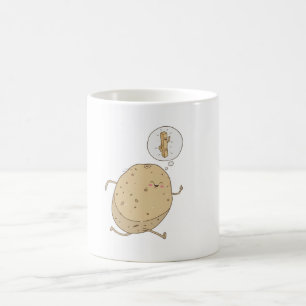 Caneca De Café Batata Correndo Fofa e Divertida por somoh