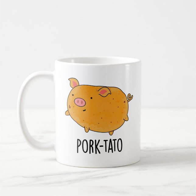 Caneca De Café Batata de Porco Engraçada (Esquerda)