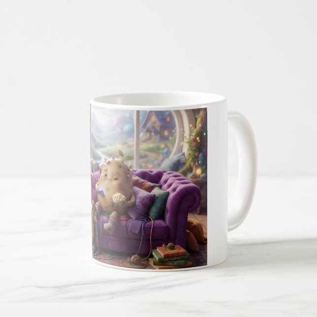 Caneca De Café Batata de Sofá (Frente Esquerda)