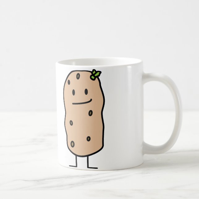 Caneca De Café Batata de sorriso bonito feliz (Direita)