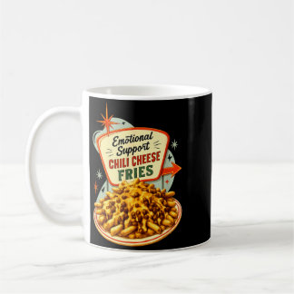 Caneca De Café Batata Frita com Queijo e Chili de Apoio Emocional