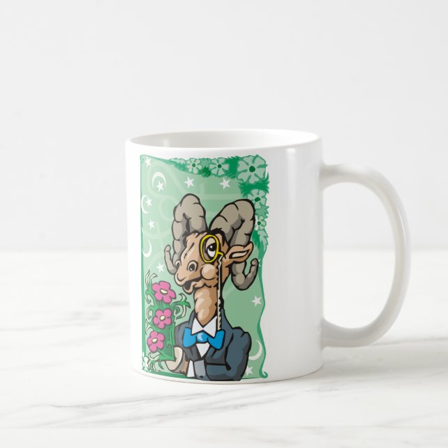 Caneca De Café Batatas Florais com Monocle e Arco (Direita)
