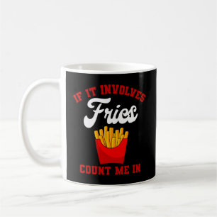 Caneca De Café Batatas Fries Francesas, Batatas Fritadas Francesa