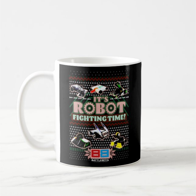 Caneca De Café Batebots É O Tempo De Luta Do Robô (Esquerda)