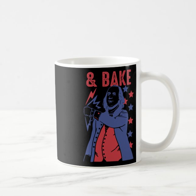 Caneca De Café Batendo E Batendo De Ke Mãos Americanas 4 De Julho (Direita)