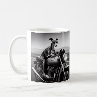 Caneca De Café Batendo em motocicleta