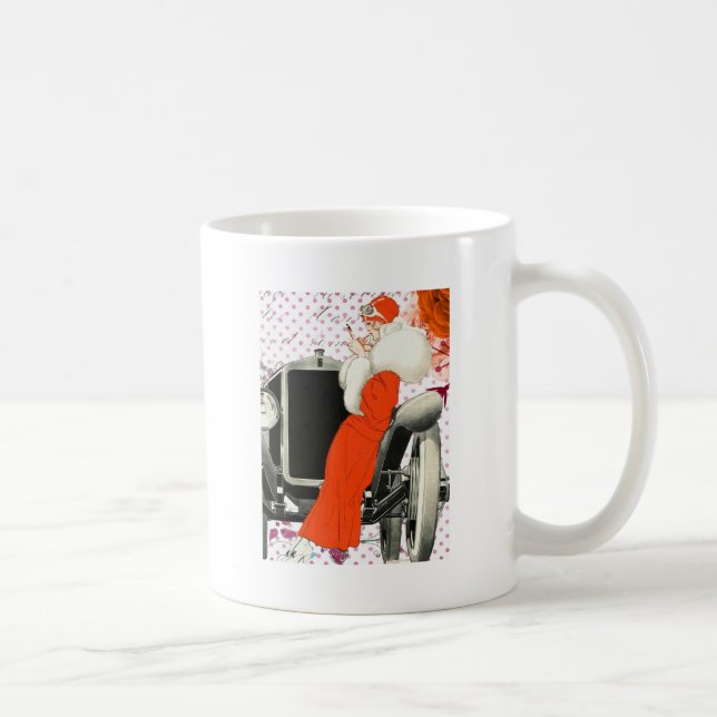 Caneca De Café batente de polkadots (Direita)